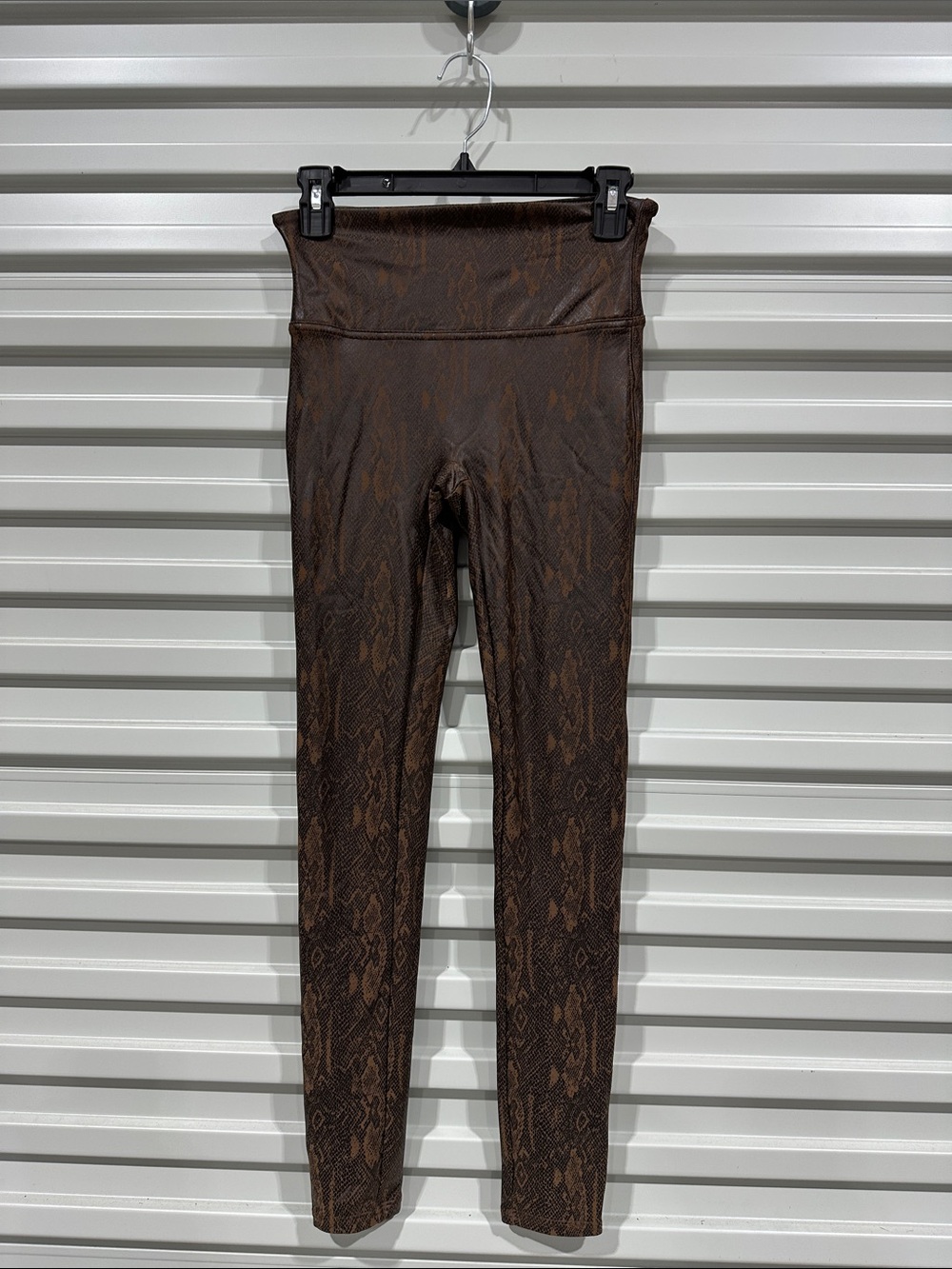 SPANX Brown Snake-Print Leggings